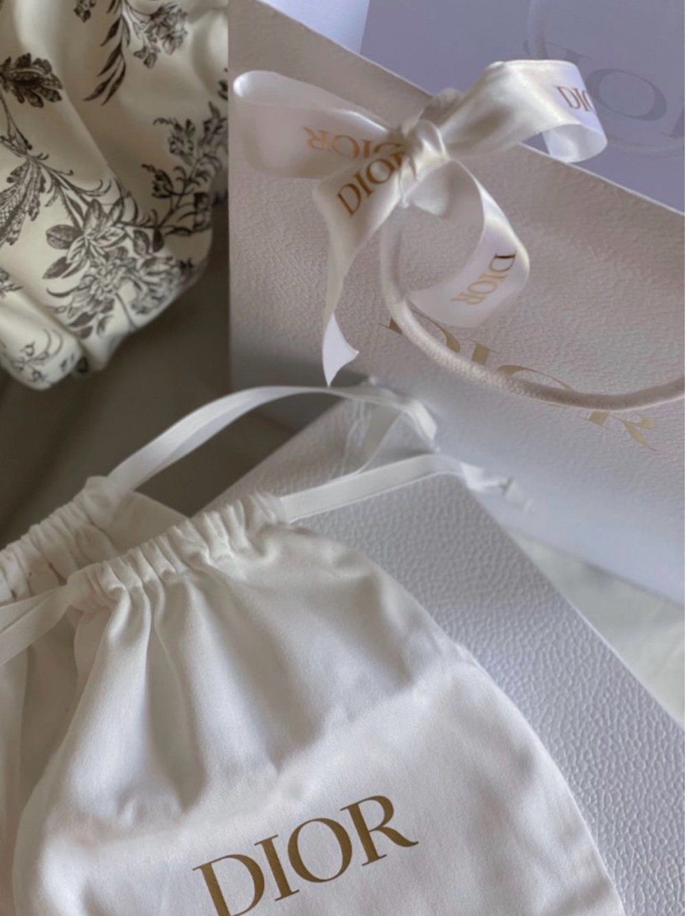 💛 NEW Dior Dustbag  with Shopping bag